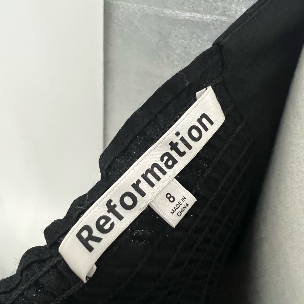 Reformation Mica black midi dress - Picture 7 of 9